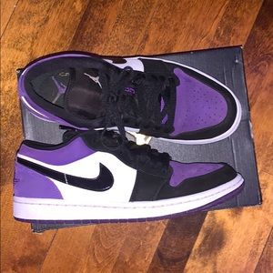Jordan 1 low court purple